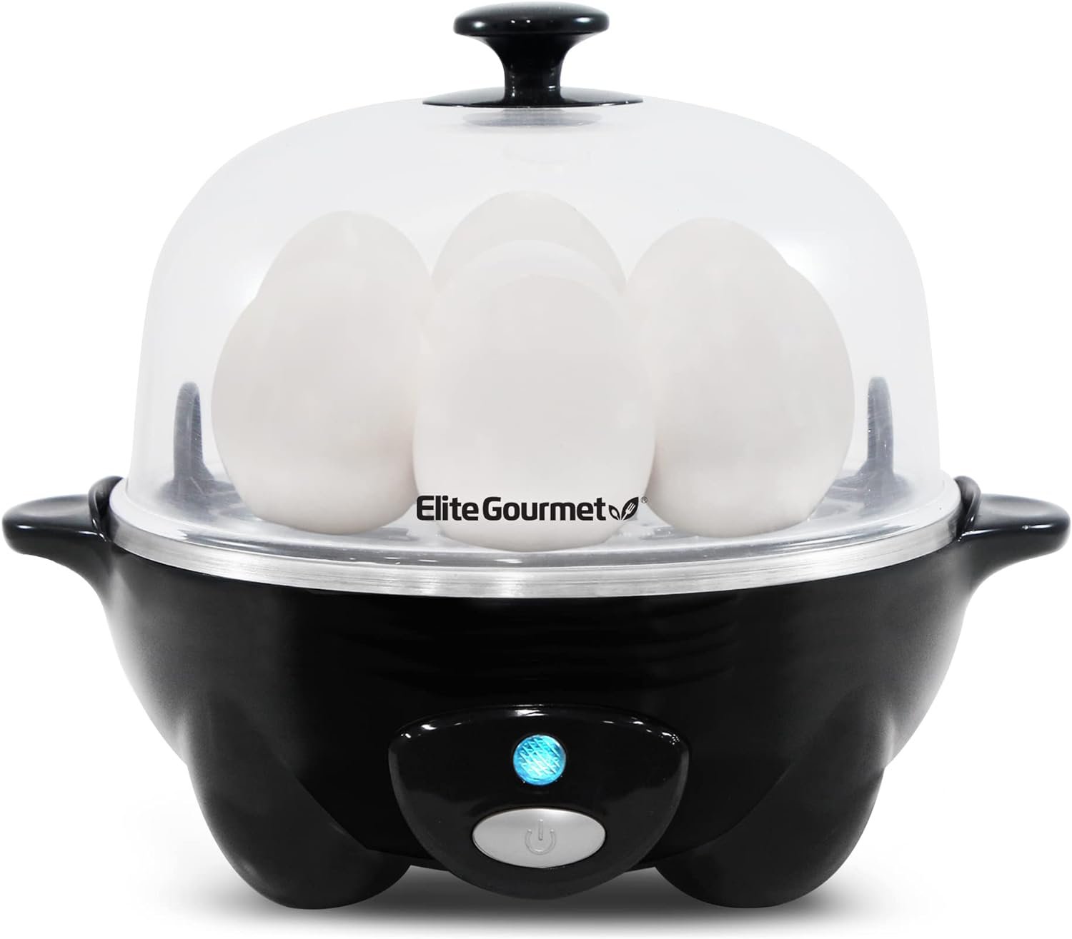 Elite Gourmet 7-Egg Rapid Egg Cooker, Poacher/Omelet Maker, Auto Shut-Off