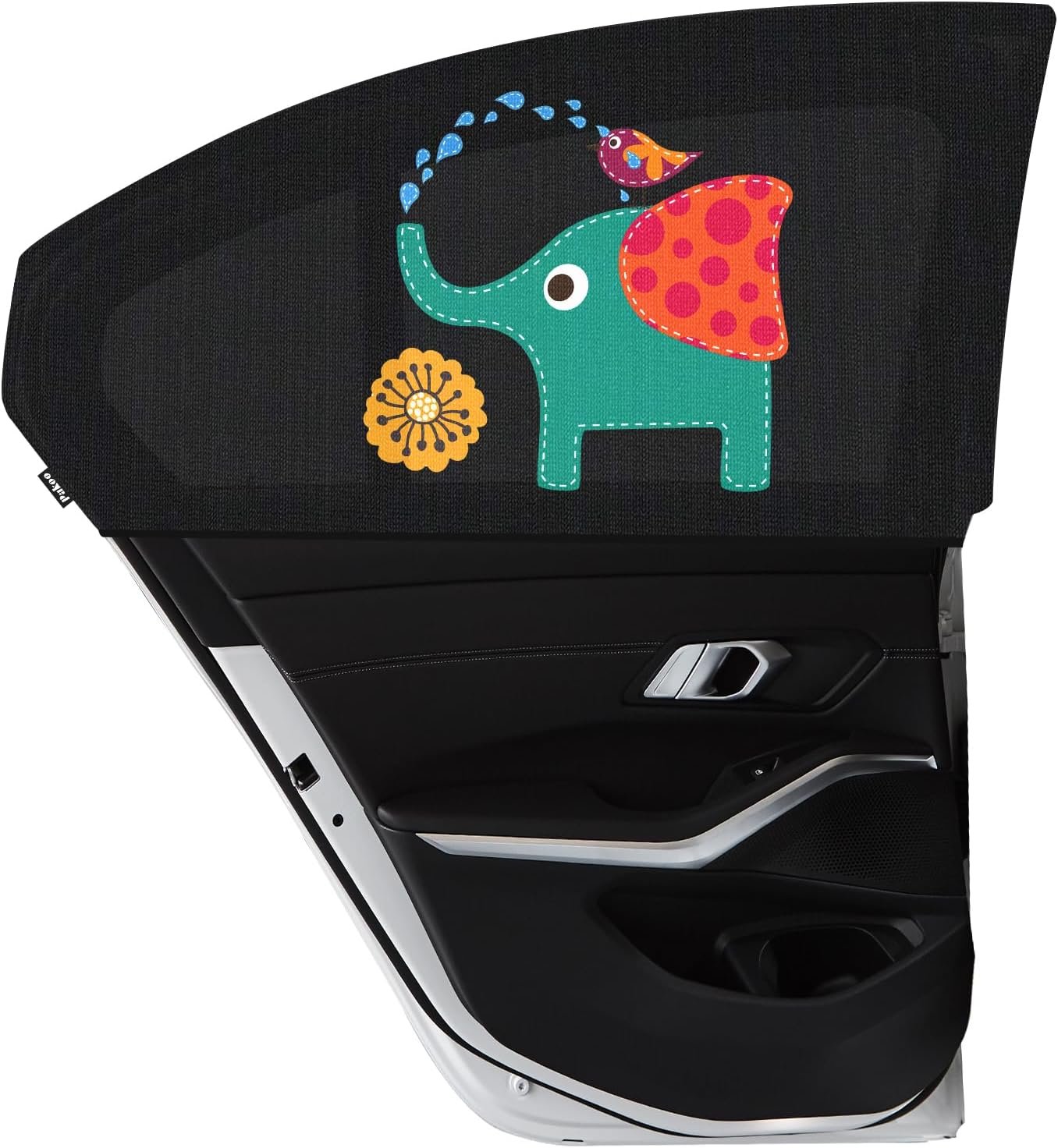 Car Window Shade for Baby, UV Protection Breathable Mesh Window Shades for Baby in Car, Universal Fit Stretchable Sun Shade for Keep Interior Cool for Toddler Kids Children (2 Pack)