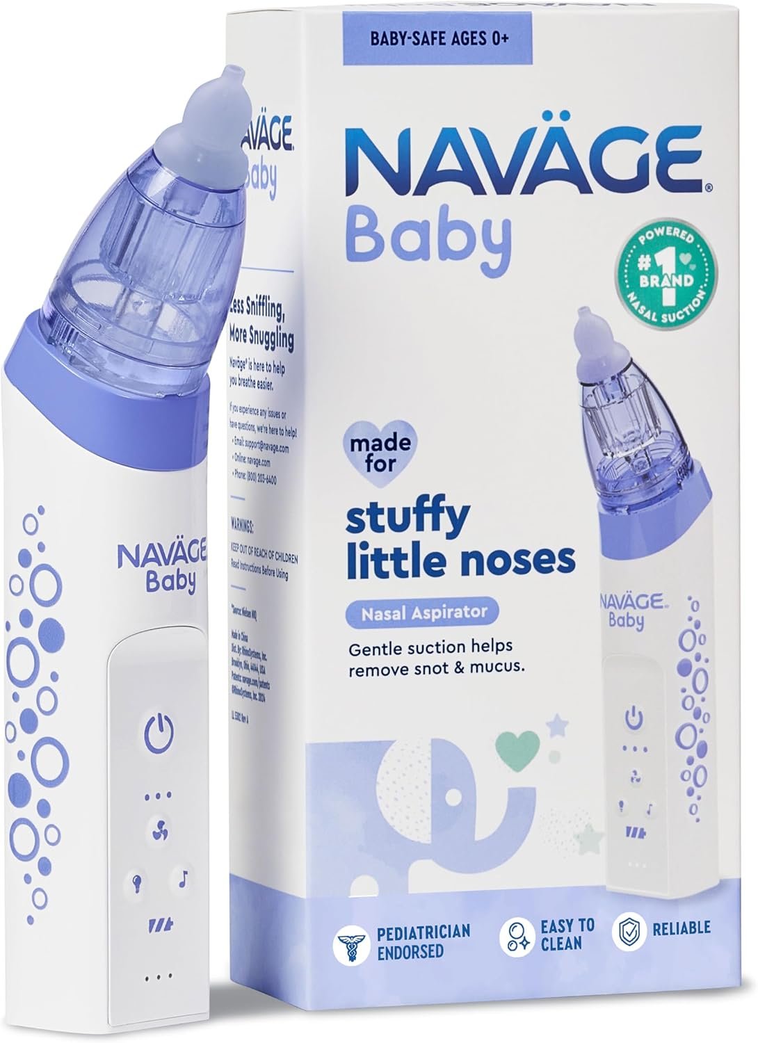 NAVAGE® Baby Nasal Aspirator, Lights & Lullabies, BPA-Free