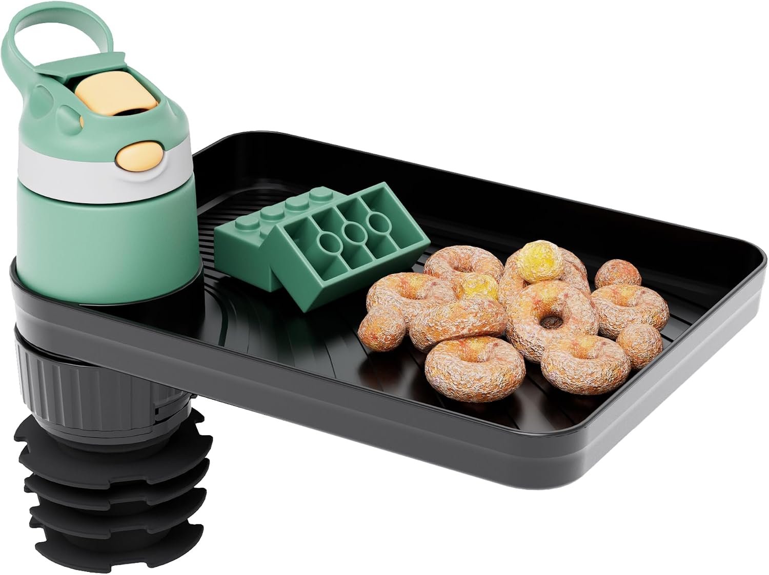 Car Seat Tray for Kids Fits 2.8′-3.2’Cup Holders (1, Standard Base)