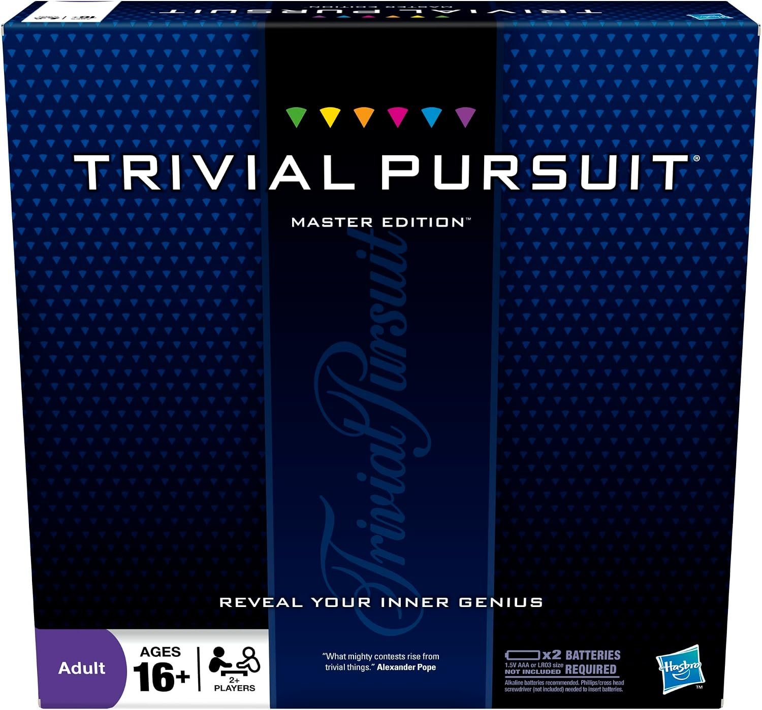 Hasbro Gaming Trivial Pursuit Master Edition Trivia Game, Board Games for Adults and Teens, Includes Electronic Timer, Trivia Games for 2 to 6 Players, Ages 16 and Up (Amazon Exclusive)