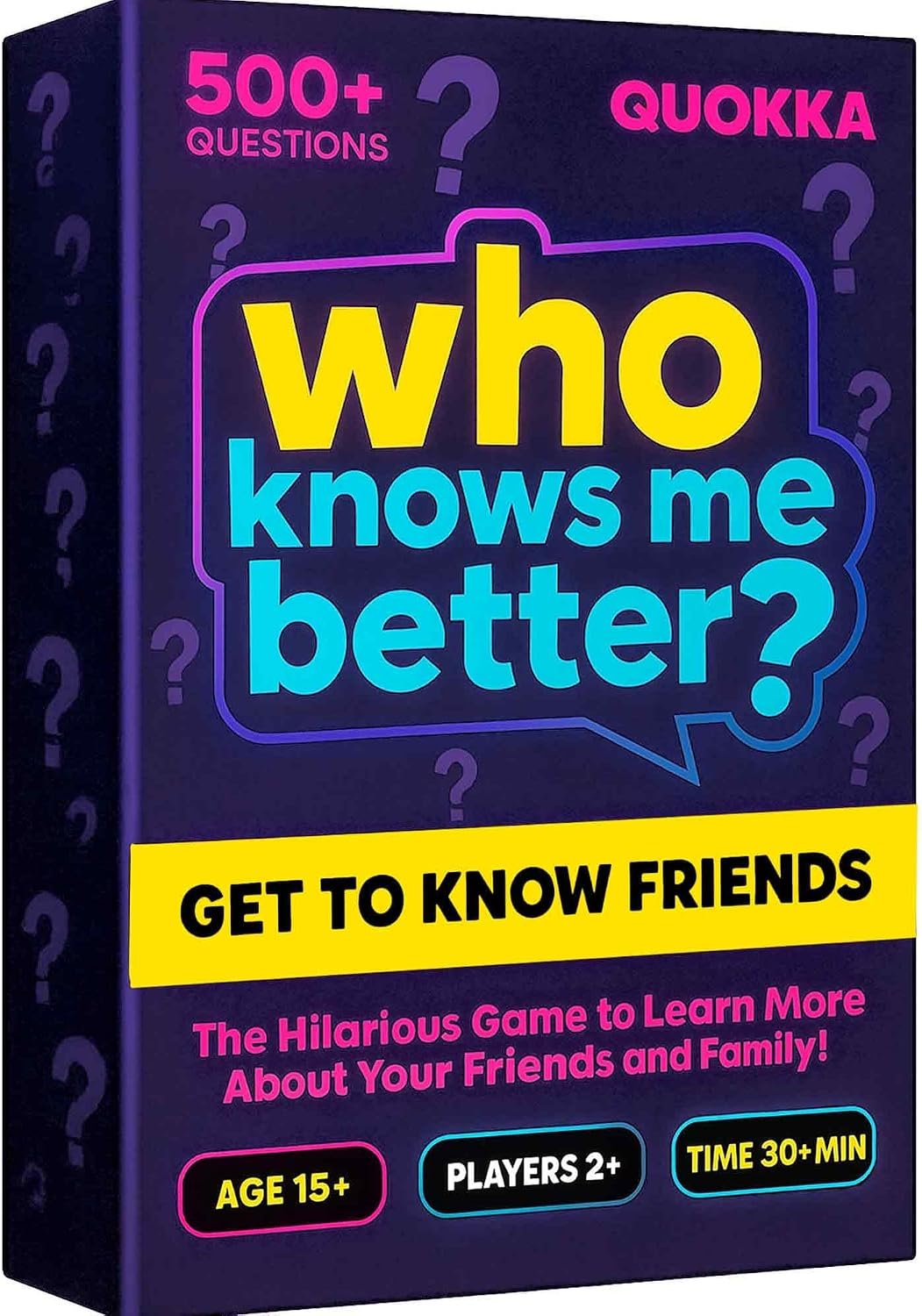 Quokka Board Games for Adults and Teens – Who Knows Me Better Classic