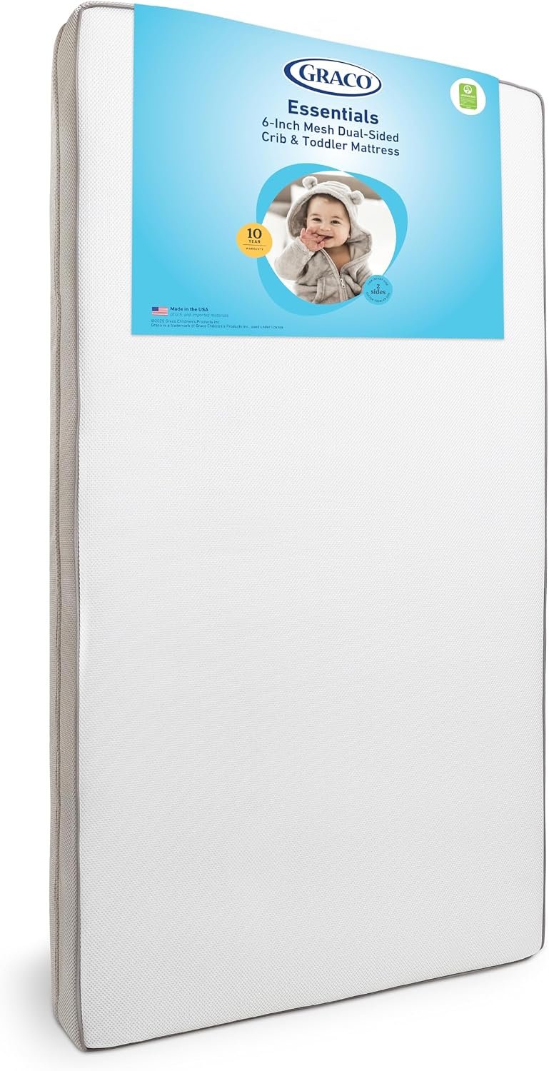 Graco Essentials 6-Inch Mesh Baby Crib & Toddler Mattress