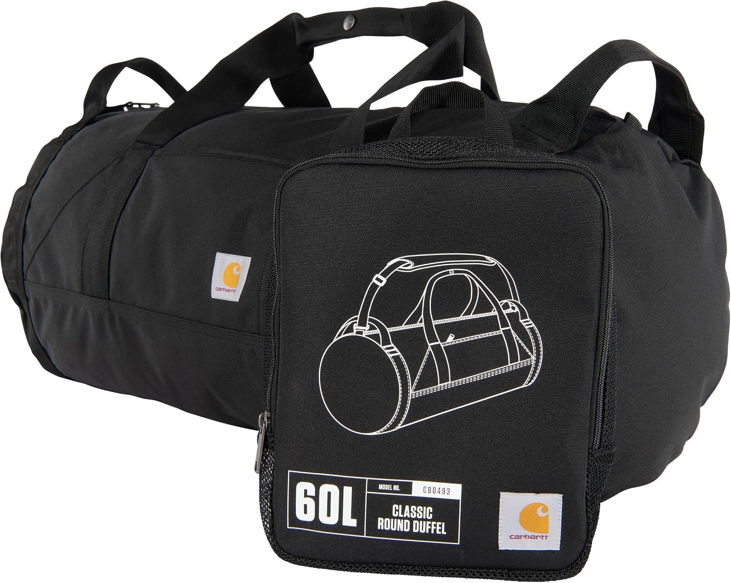 Carhartt Classic 60L Round Duffel Black