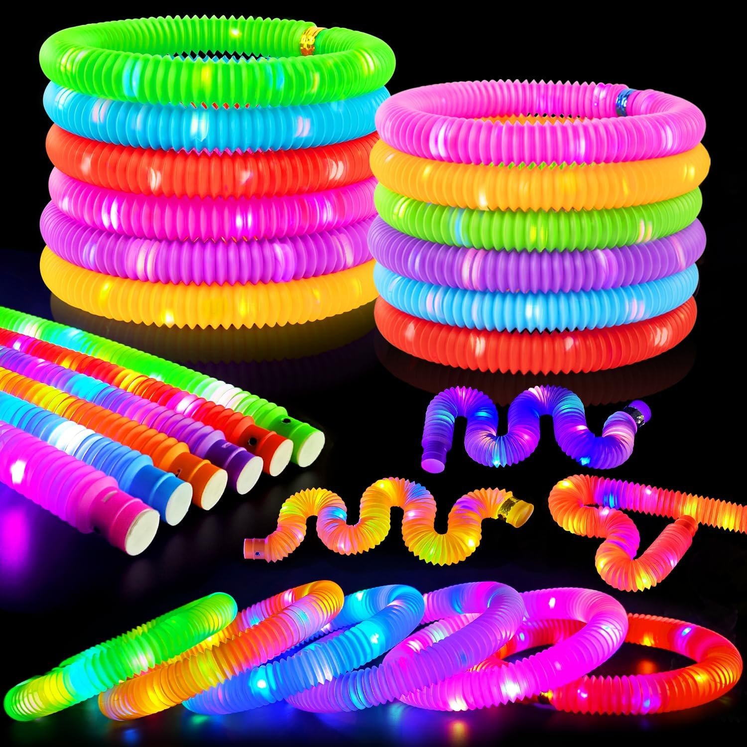 Glow Sticks Party Favors for Kids 12-96 PCS, Glow in Dark Party Supplies