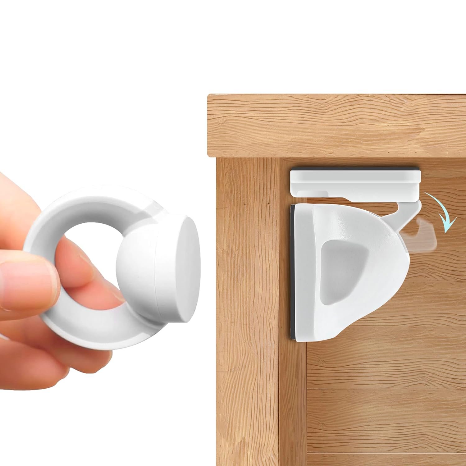 BooBoo Baby Magnetic Child Safety Cupboard Locks – 10 Locks with 1 Key