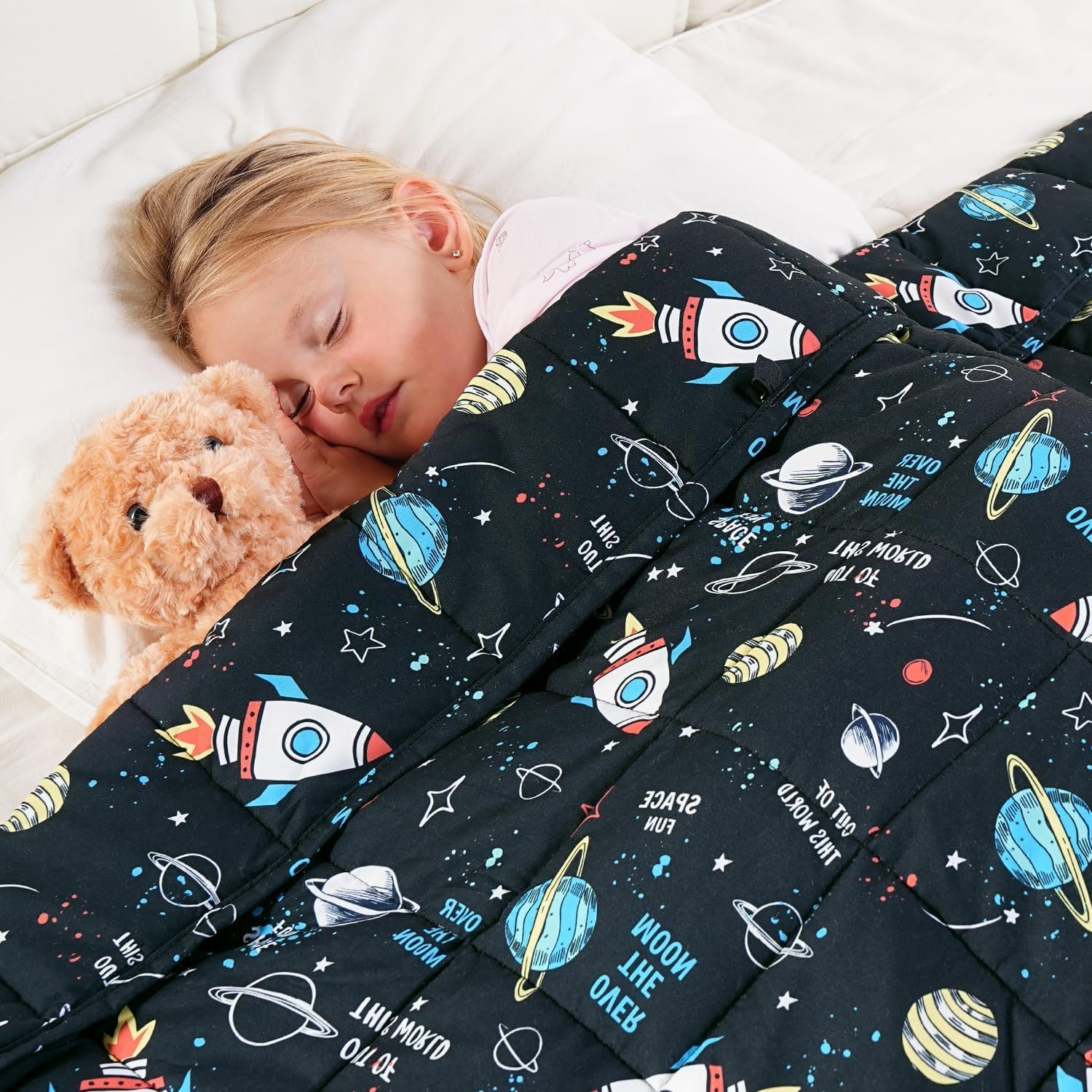 Kivik Cooling Weighted Blanket 5 Pounds, Breathable Heavy Blankets, 36″x48″