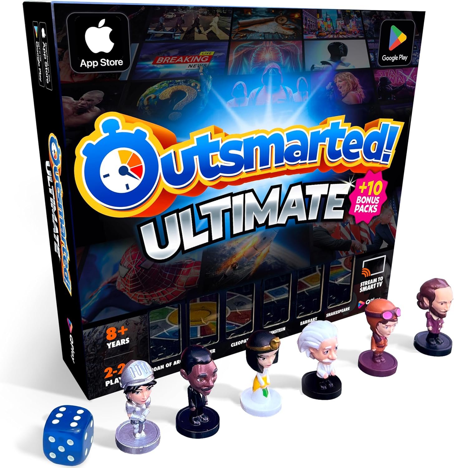 Outsmarted Live Quiz Show Interactive Board Game – Ultimate, Ages 8+