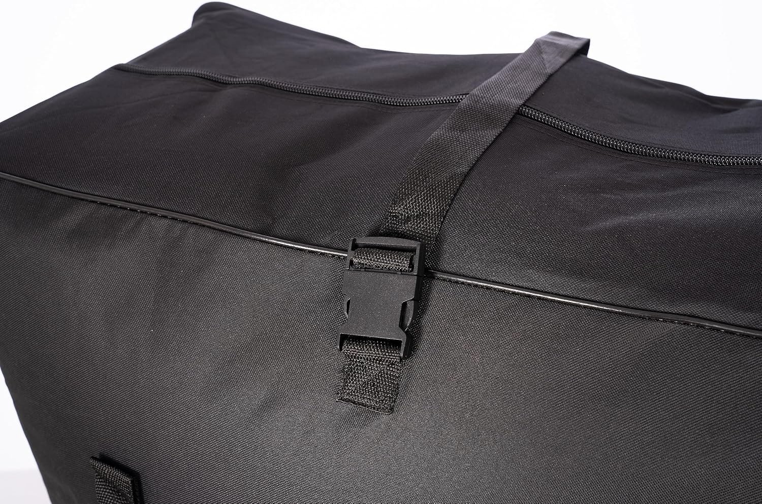 Extra Large Foldable Duffel Bag for Travel – Heavy-Duty Cargo Bag with Zippers & Reinforced Handles, TSA Approved, Water-Resistant, Security strap 36x27x16inch, load up to 120 lb
