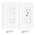 MECCANIXITY 2 Pack Outlet Covers, Plug Covers Self-Closing Safety Proof Outlet Cove Electric Plug Protectors Safety Socket Cover Plugs Protector White