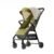 Lightweight Baby Stroller, Compact One-Hand Quick Fold, 5-Point Harness, Adjustable Canopy, Travel-Friendly Airplane Carry-On, 1 to 4 Years (Green)