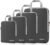 Gonex Compression Packing Cubes, 4-Piece Expandable Travel Organizers