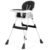 Dream On Me TableTalk 2-in-1 Convertible High Chair, 5-Point Harness, Black