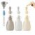 PandaEar 3 Pack Silicone Baby Food Pouches, Reusable Squeeze Pouches for Toddler with 3 Silicone Puree Feeder Spoon, BPA-Free Silicone Refillable Infant Food Storage, 5 oz (Light Tan&Walnut&Grey)
