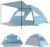 Elegear CumbreX™ Beach Tent Sun Shelter with Canopy, 6-8 Person, Sky Blue