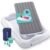 Hiccapop Inflatable Toddler Travel Bed with Safety Bumpers 4-Sided, Grey