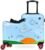 Cegali Itsy Rider 20″ Ride-on Suitcase for Kids with Double Spinner Red Wheels (Blue Flyer)