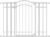 Ingenuity Decorative Extra Tall Baby Gate & Dog Gate, 28.5″-48″ Wide, 36″ Tall, Hardware or Pressure Mounted, Install on Top or Bottom of Stairs, Banister, or Doorway – White