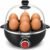 OSTBA Electric Egg Cooker, 7-Egg Boiler for Hard Boiled Eggs, Black