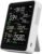 Air Quality Monitor Indoor,Smart Air Quality Tester with PM 2.5, CO2, TVOC, HCHO, PM1, AQI, PM10, Temperature & Humidity, Real Time Display, Battery Powered, for Home & Office (White)