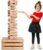 SWOOC Games – Premium Giant Tower Game | 60 Blocks + Storage Crate/Outdoor Table | Stacks up to 5ft | Jumbo Yard Games for Adults and Family | Giant Outdoor Set | Big Backyard Fun | Large Lawn Size