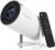 Mini Projector with WiFi and Bluetooth, 4K Portable Projector with Stand 180° Rotatable Video Projector Android 11, 200 ANSI Lumens, Auto Keystone Smart Proyector for Home Outdoor