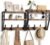 Upgraded 3-Tier Large Coat Rack Wall Mount with Shelf