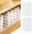 ROUFA Sock Drawer Organizer for Dresser, Honeycomb Underwear Dividers for Women, Panty Separator for Bras, Socks, Belt and Leggings (12pcs.White)