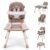 HARPPA Moro High Chair, 8-in-1 Convertible Baby Feeding Chair for Toddlers