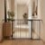 Cumbor 36.6-59″ Extra Wide Baby Gate for Stairs, Auto Close Dog Gate Black