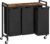 HOOBRO Laundry Sorter 3 Section, Laundry Hamper with Wheels, 3 × 11.5 Gal (43.5 L), Rolling Laundry Basket, Pull-Out and Removable Oxford Fabric Laundry Bags, Rustic Brown and Black BF76XY01