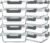 KOMUEE 10 Packs 30 oz Glass Meal Prep Containers with Lids
