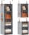 Homsorout 4-Tier Modular Hanging Closet Organizer Shelves Grey