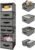 GRANNY SAYS Hanging Closet Organizer, 5 Drawers, 6 Shelves, 6 Pockets, Gray