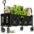 34″ Extra Long Collapsible Wagon Cart, 360LBS Capacity, Black