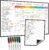 Magnetic Dry Erase Chore Chart – 14.5″x11″ Chore Chart for Kids, Teens and Adults – 6.5″x8.5″ List Board for Fridge – 6 Extra Fine Point Markers Included – Shipped Flat