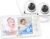 HelloBaby No WiFi Baby Monitor 2 Cameras, 6″ Split Screen 30H Battery
