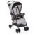Kolcraft Cloud Plus Lightweight Umbrella Stroller for Toddlers with Reclining Seat, Large Storage Basket, Canopy, Infant & Parent Trays, Compact Fold for Summer Travel, Durable Frame, Slate Gray