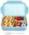 Itopor Bento Lunch Box for Kids & Adults, 46 oz, 3 Compartments, Blue