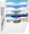 Marbrasse 5 Tier Wall File Organizer, Plastic Hanging File Holder for Mail, Magazines Paper Organizer Wall Mounted for Office Home (White)