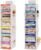 Fixwal Weekly Kids Clothes Organizer 2 Pack 6-Shelf Hanging Storage