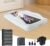 Inflatable Toddler Travel Bed – 61 Inches With Pillow Portable Toddler Bed for Travel with Safety Sides – Cozy Kids Air Mattress Set with Built-in Electric Pump & Carry Case- Easy to Inflate – Grey