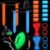 Libima Glow in Dark Capture Flag Game Set, 10 Belts 1 Football 50 Sticks
