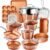 GOTHAM STEEL HAMMERED 20 Pc Pots and Pans Set Non Stick Ceramic Cookware