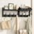 Evermagin 29″ Coat Rack Wall Mount with Shelf & 11 Hooks, Entryway, Black
