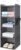 Hanging Closet Organizer and Shelves,4 Shelves with 1 Side Pockets (Grey)
