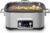 HEYNEMO 12-in-1 Programmable Slow Cooker, 8 Quart Slow Cooker with Timer, Temp Control and Auto Shut Off, Multi Cooker with Steaming Rack, Dishwasher-Safe Visual Glass Lid, Stainless Steel