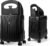 RAINRO & CO 20″ Ride-On Carry-On Luggage with Built-In Seat for Kids Ages 3–5 & Adults, Lightweight Durable Hardshell Suitcase with Spinner Wheels & TSA Lock (Obsidian Black)