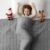 Weighted Blanket for Adults -5lbs 41″x60″ Cooling Heavy Blanket for 110-130lbs with Premium Glass Beads – Soft Thick Big Blankets for All-Season Sleeping Comfort Breathable