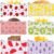 Chumia 6 Pack Reusable Snack Bags for Kids, Washable Sandwich & Food Storage Pouches, Dual-layer Silicone Lined Lunch Bags with Zipper for School & Travel(Fruit,6.9 x 3.7 Inches)